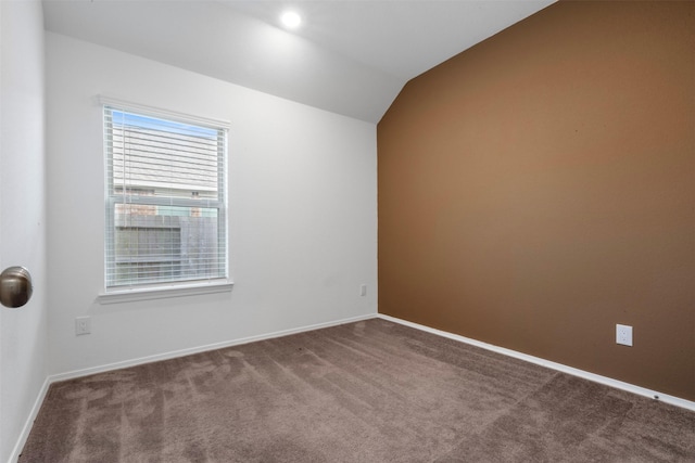 12305 Delta Timber Rd, Conroe, TX 77304 - carpeted spare room with vaulted ceiling and baseboards
