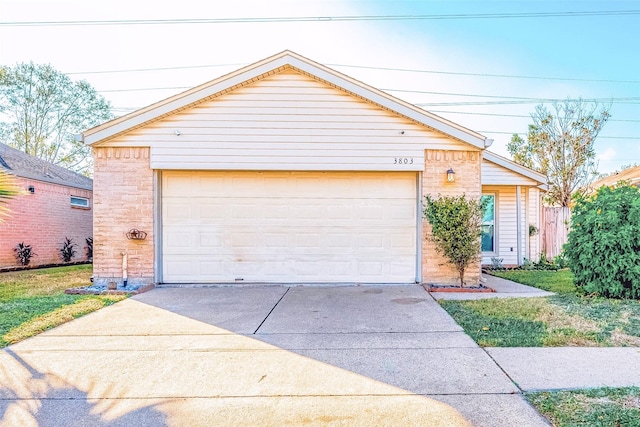 view of front of house featuring a garage