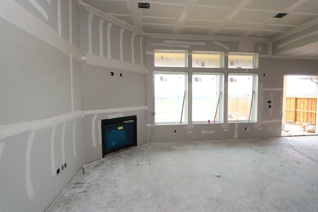 view of unfurnished living room