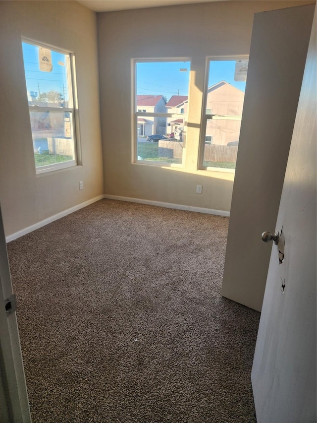 empty room featuring carpet floors