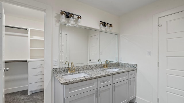 bathroom featuring vanity