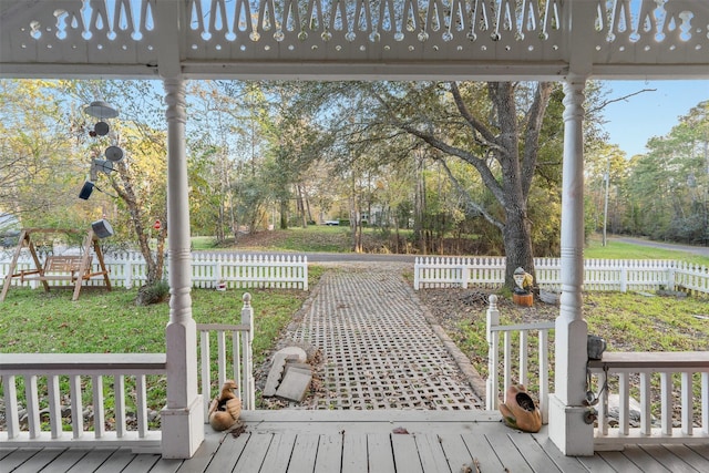 view of deck