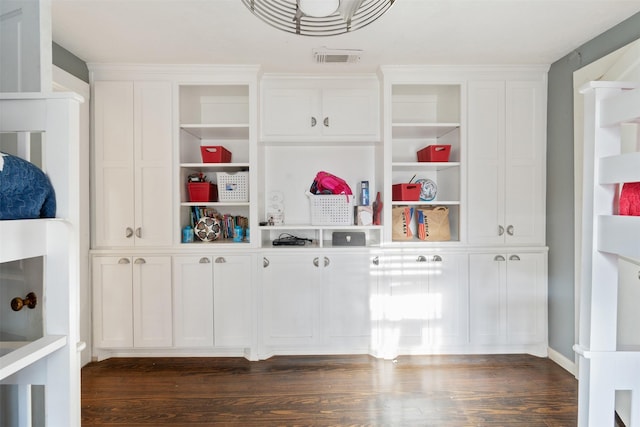 mudroom featuring dark hardwood / wood-style flooring