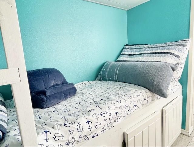 view of tiled bedroom