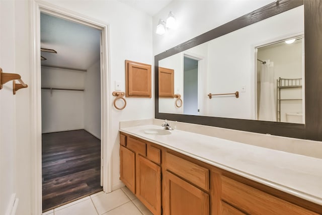 10306 Wayward Wind Ln, Houston, TX 77064 - full bath featuring vanity and tile patterned floors