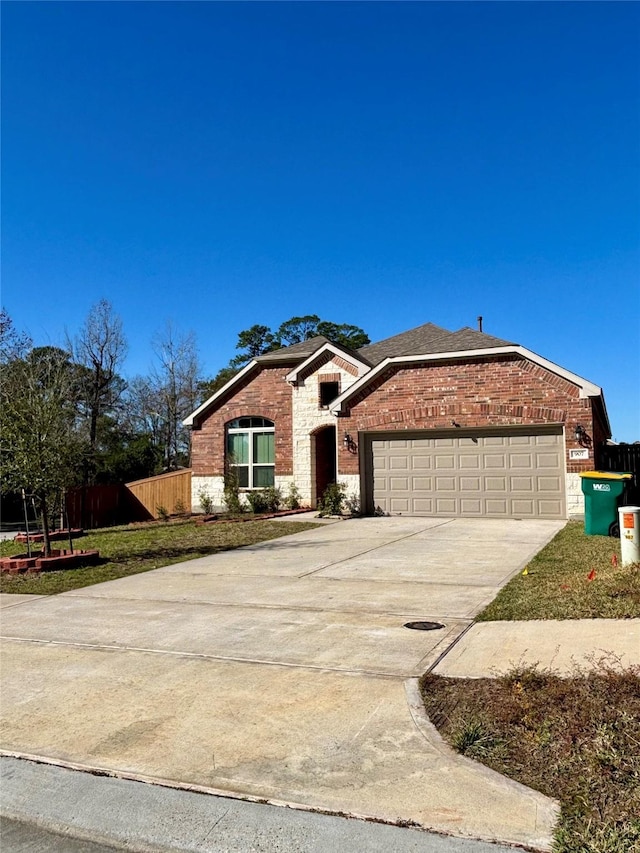 ranch-style house with a garage