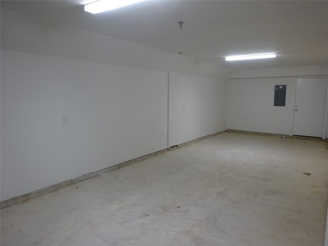 unfurnished room with electric panel