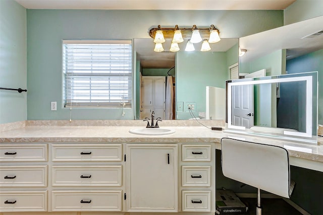 bathroom with vanity