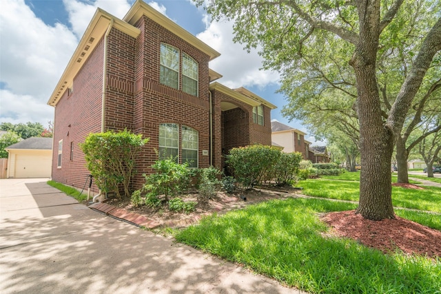 view of home's exterior featuring a garage