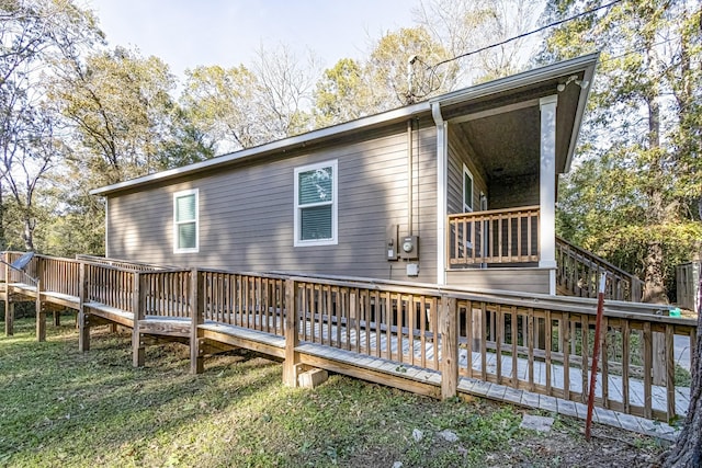 view of back of property