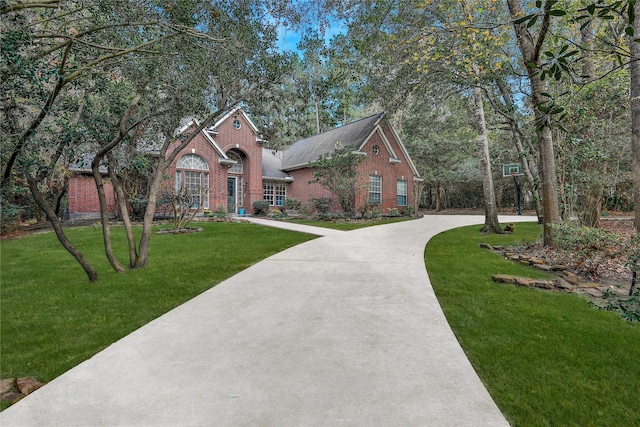 view of property with a front yard