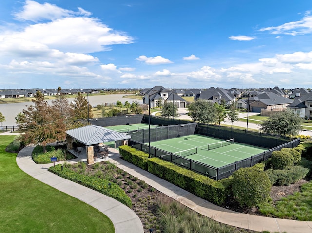 view of tennis court