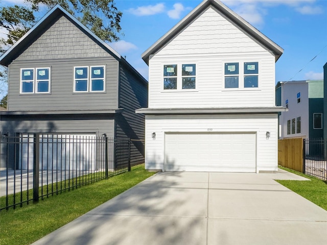 front of property featuring a garage