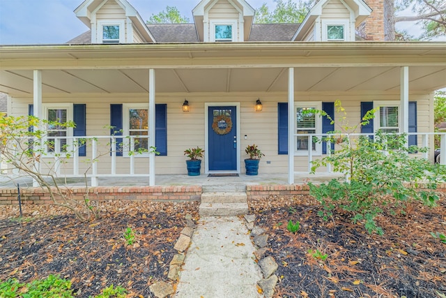 view of front facade with a porch