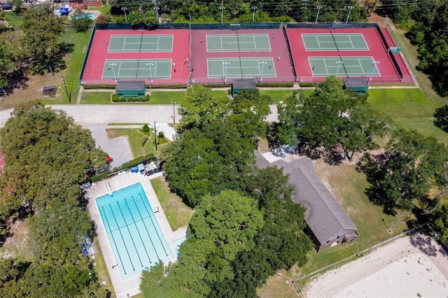 birds eye view of property