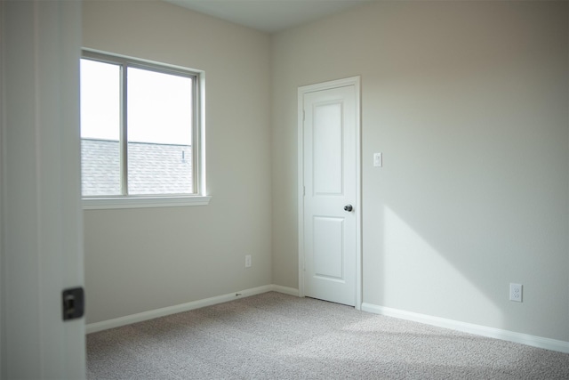 view of carpeted empty room