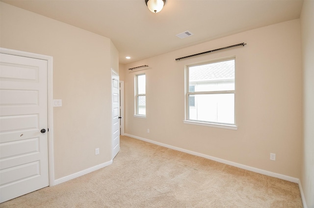 view of carpeted empty room