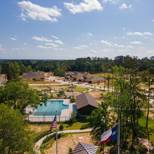 birds eye view of property