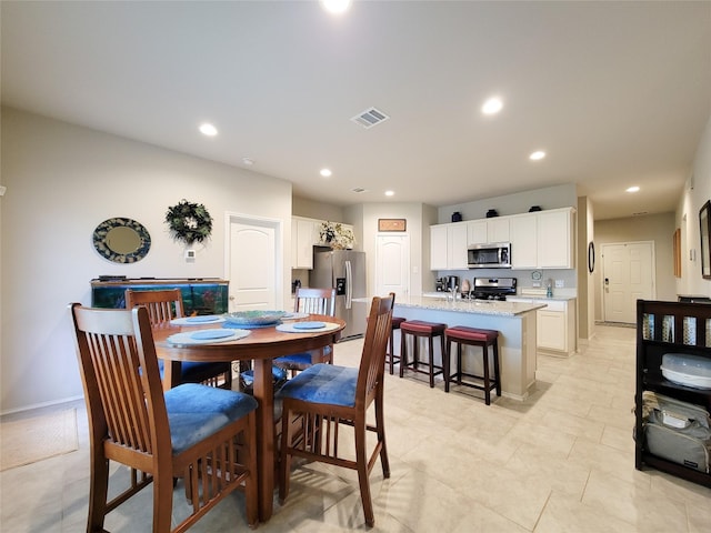 view of dining room