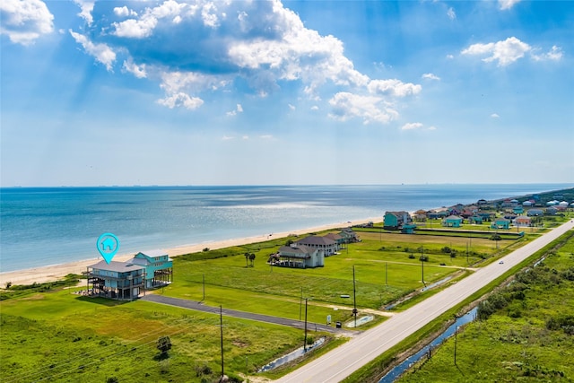 property view of water with a view of the beach