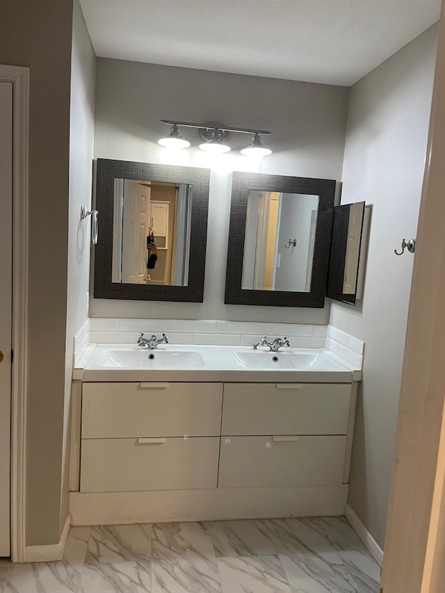 bathroom with vanity