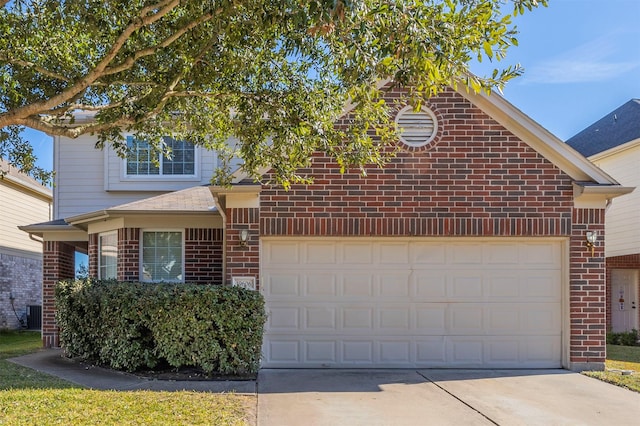 front of property featuring a garage