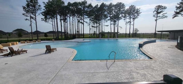 view of pool with a patio area