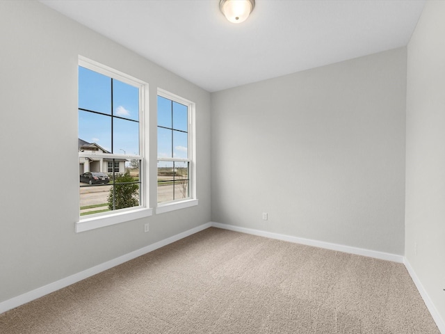 view of carpeted empty room