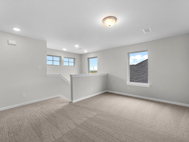 view of carpeted empty room