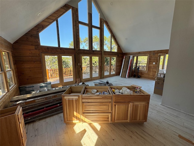 interior space featuring a healthy amount of sunlight and vaulted ceiling