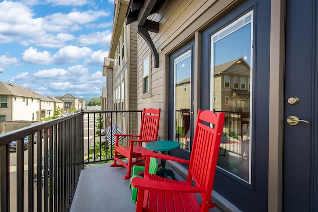 view of balcony