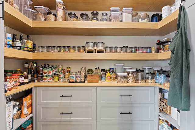 view of pantry