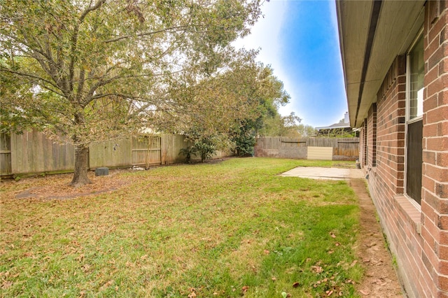 view of yard with a patio