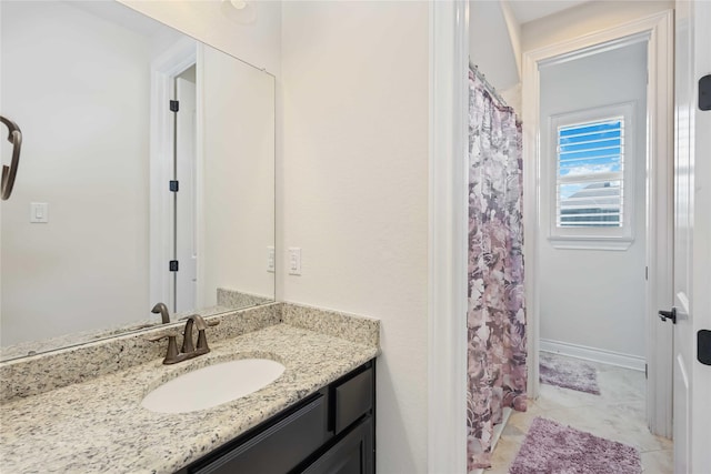 bathroom with vanity