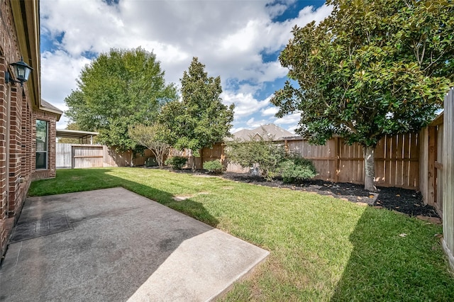 view of yard featuring a patio