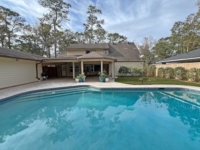 view of pool with a patio