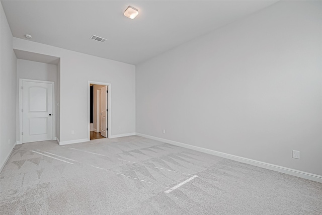 empty room with light carpet