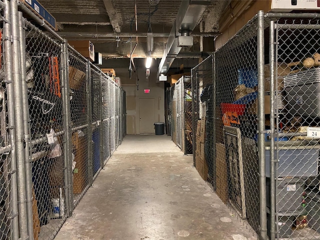 view of storage room