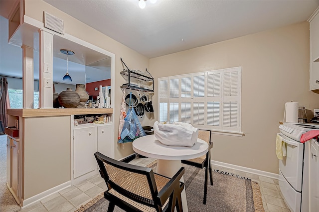 tiled dining area featuring a wealth of natural light