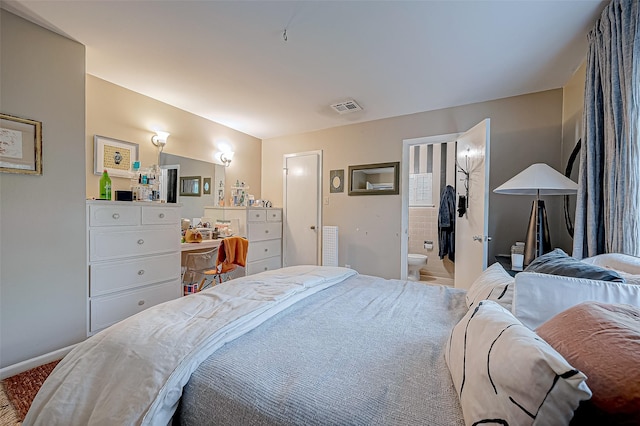 bedroom with ensuite bathroom