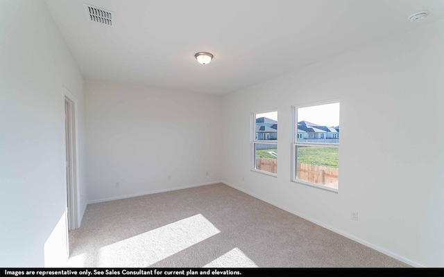 view of carpeted empty room