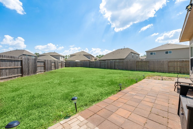 view of yard with a patio