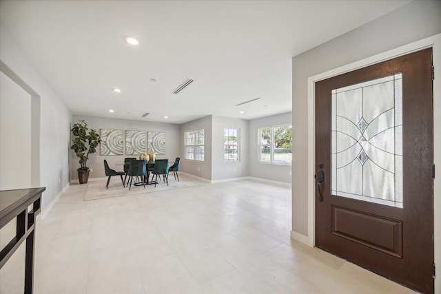 view of entrance foyer