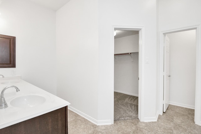 bathroom with vanity