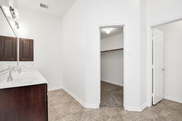 bathroom with vanity