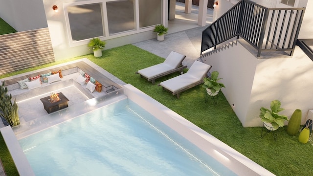 1406 Sue Barnett Dr, Houston, TX 77018 - view of swimming pool