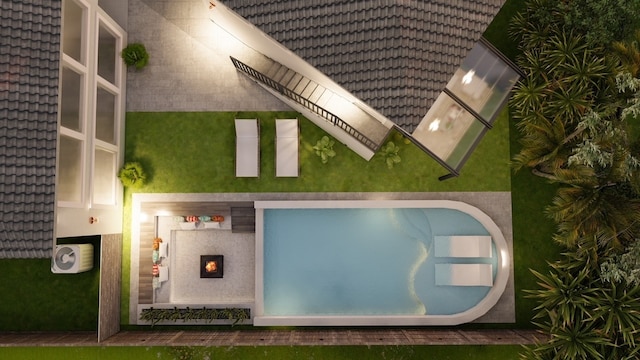 1406 Sue Barnett Dr, Houston, TX 77018 - view of pool