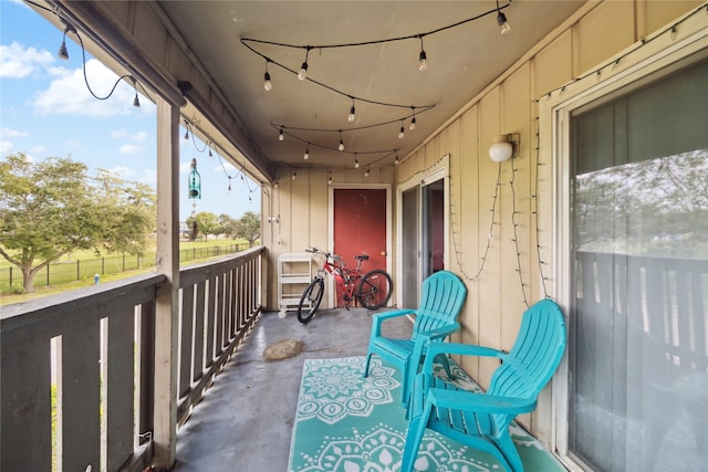 view of balcony