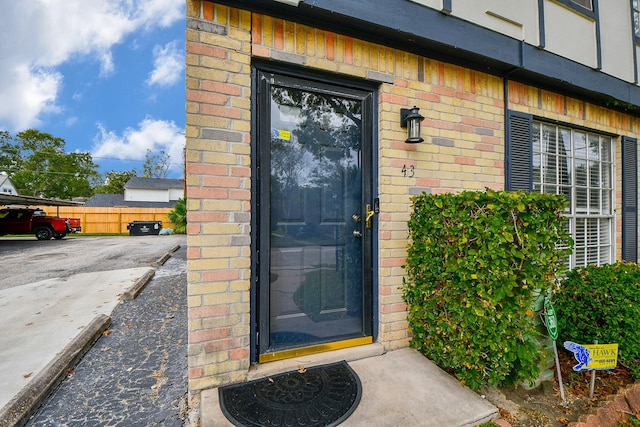 view of entrance to property