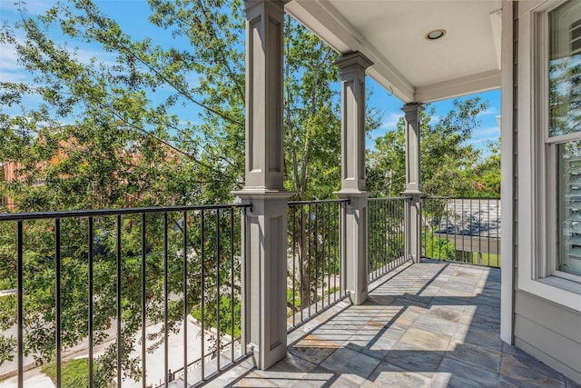 view of balcony